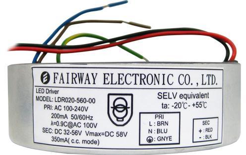 FAIRWAY ELECTRONIC CO., LTD-LDR020-560-00 LED Drivers LED Driver 200000uA Supply Current 5-Pin