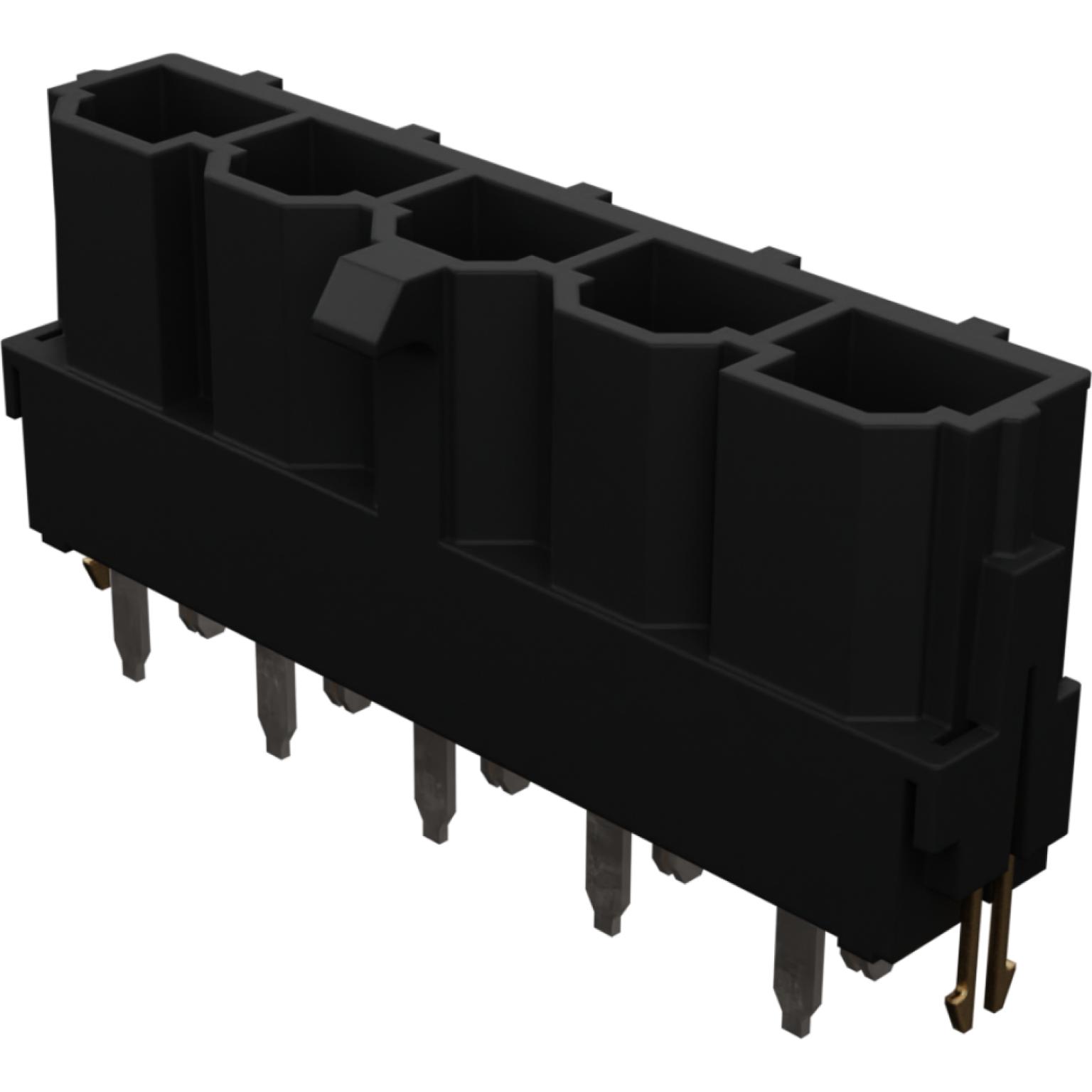 Molex-428195222 Embases de raccordement et réceptacles PCB Conn Wire to Board HDR 5 POS 10mm Solder ST Top Entry Thru-Hole Mini-Fit Sr Tray
