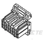 Conn Housing PL 12 POS 3.5mm Crimp ST Cable Mount Gray Bag