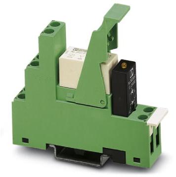 PHOENIX CONTACT-2834520 Relè elettromeccanico Preassembled relay modules with screw connection, consisting of: Relay socket, multi-layer contact relay, pluggable display or interference suppression module and retaining bracket. Input voltage: 24 V DC, two PDTs, 8 A