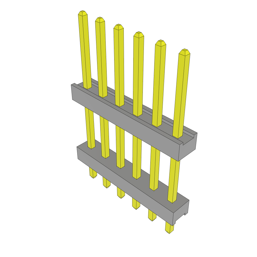 Samtec-TW-06-06-G-S-325-095 Piastre connettori e prese PCB Conn Board Stacker HDR 6 POS 2mm Solder ST Top Entry Thru-Hole Bulk