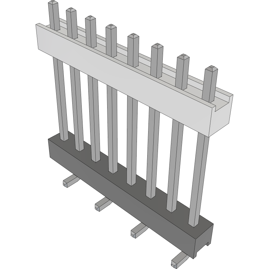 Samtec-HW-08-10-T-S-675-SM Steckverbinderleisten und Leiterplattenbuchsen Conn Board Stacker HDR 8 POS 2.54mm Solder ST Top Entry SMD Tube