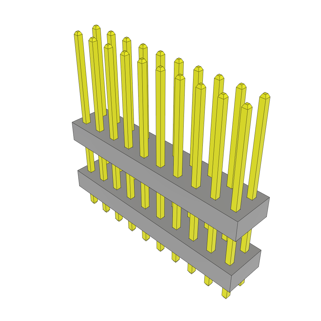 Samtec-TW-10-07-G-D-454-137 Steckverbinderleisten und Leiterplattenbuchsen Conn Board Stacker HDR 20 POS 2mm Solder ST Top Entry Thru-Hole Bulk