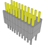 Conn Board Stacker HDR 20 POS 1.27mm Solder ST Thru-Hole Tube