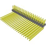 Conn Unshrouded Header HDR 40 POS 2.54mm Solder RA Side Entry Thru-Hole Bulk