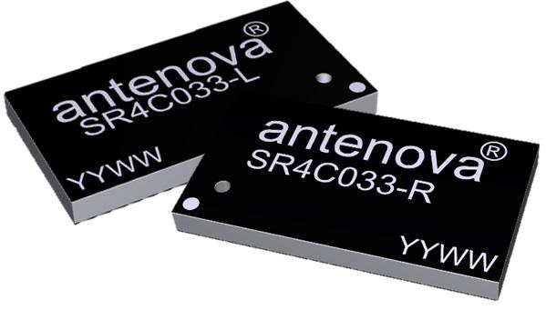 Antenova-SR4C033-L Antenne Antenna SMD -1.5dBi Gain 960MHz 9-Pin SMD T/R