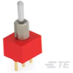 TE Connectivity-A205SYCB04 Interruptor de palanca A205SYCB04 TE Connectivity Switch Toggle (ON) OFF DPDT Long Baton Lever PC Pins 20VAC 20VDC 0.4VA Bulk - Arrow.com