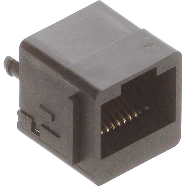 Molex-424108312 Raccordement téléphone et télécom Conn RJ-45 RCP 8 POS 2.54mm Solder ST Thru-Hole 8 Terminal 1 Port Cat 3 Tray