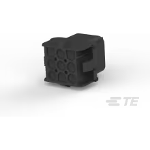 TE Connectivity-1-350782-9 Einzeladersteckverbinder, Gehäuse Conn Housing RCP 9 POS 6.35mm Crimp ST Panel Mount Black Package