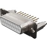 Conn D-Sub F 15 POS 1.37mm Solder ST Thru-Hole 15 Terminal 1 Port FCT Products Carton