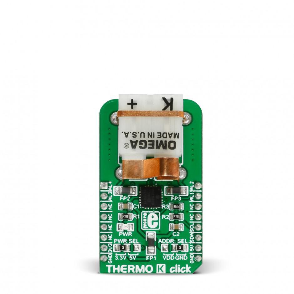 MikroElektronika-MIKROE-2501 Placas y kits de desarrollo del sensor MCP9600 Temperature and Humidity Sensor Click Board