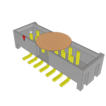 Conn Shrouded Header HDR 14 POS 2mm Solder ST SMD T/R