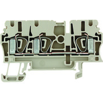 Conn Feed-Through Terminal Block 3 POS Tension Clamp ST T DIN Rail 25A