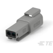 TE Connectivity-2600022-3 Einzeladersteckverbinder, Gehäuse 2CCT Grey RECEP W/LARGE Seal All DT-XT 2-way Receptacle Connectors
