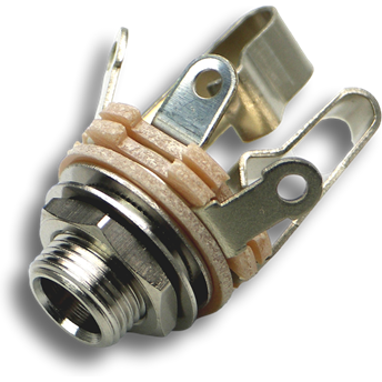 Switchcraft-12B Connector Audio and Video Conn 1/4" Phone Jack F 3 POS Solder Lug ST Panel Mount 3 Terminal 1 Port