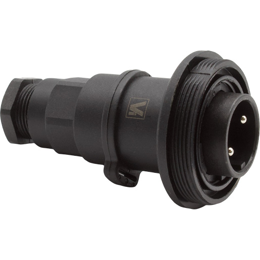 Bulgin Components PLC-PXV0737/P Steckverbinder, rund Conn Circular PIN 2 POS Screw ST Cable Mount 2 Terminal 1 Port