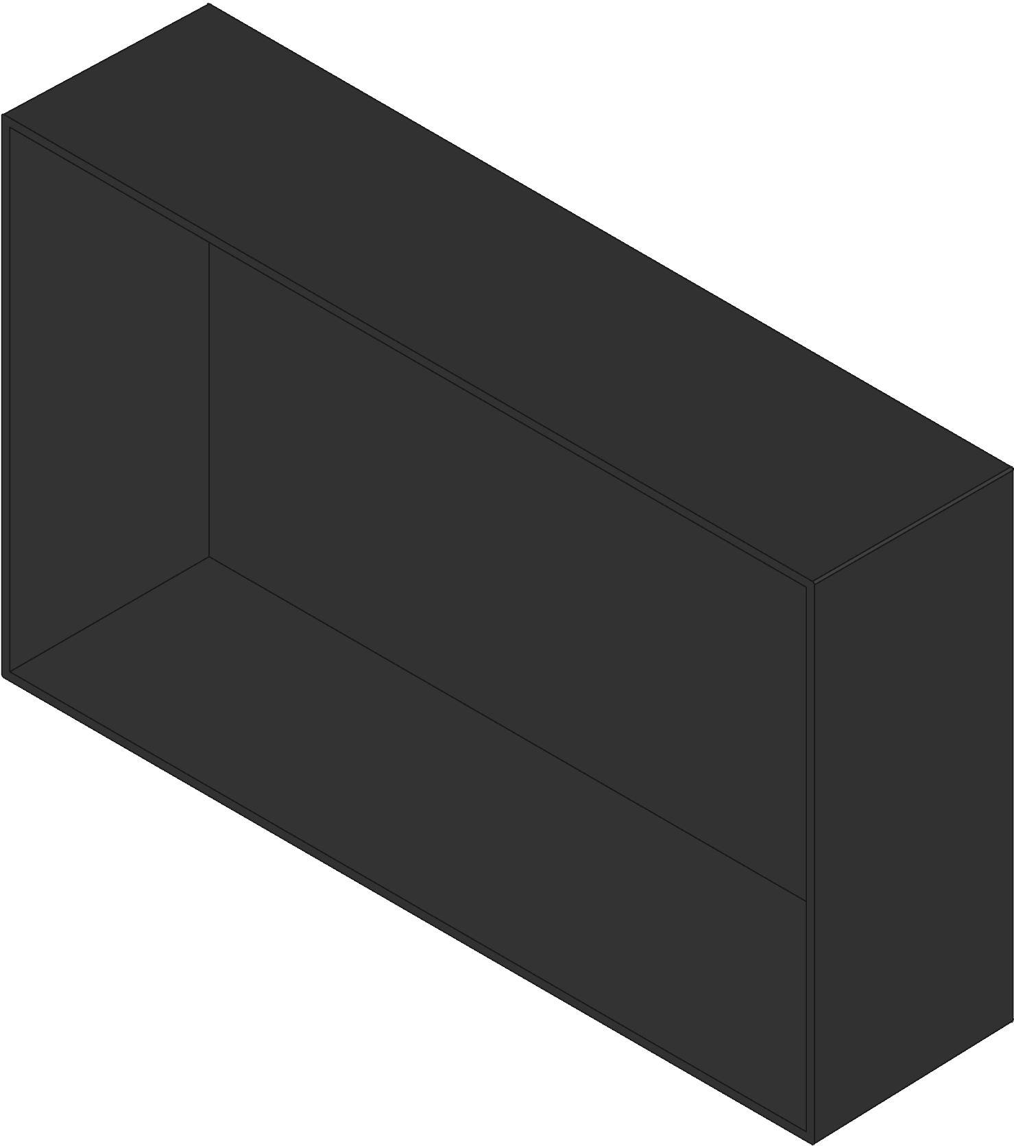 Hammond Manufacturing-1596B106 Black Acrylonitrile Butadiene Styrene Wall Mount Potting Box