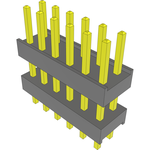 Conn Board Stacker HDR 12 POS 2.54mm Solder ST Top Entry Thru-Hole Bulk