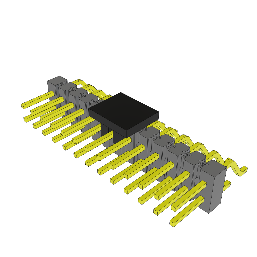 Samtec-TSM-113-01-L-DH-P-TR Steckverbinderleisten und Leiterplattenbuchsen Conn Unshrouded Header HDR 26 POS 2.54mm Solder RA Side Entry SMD T/R