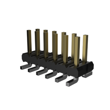 Amphenol Communications Solutions-57202-G52-02LF Cabezales del conector y receptáculos PCB Minitek®, Board/Wire to Board Connectors, Unshrouded Headers - Surface Mount - Double row - 4 Positions - 2mm (0.079inch) - Vertical