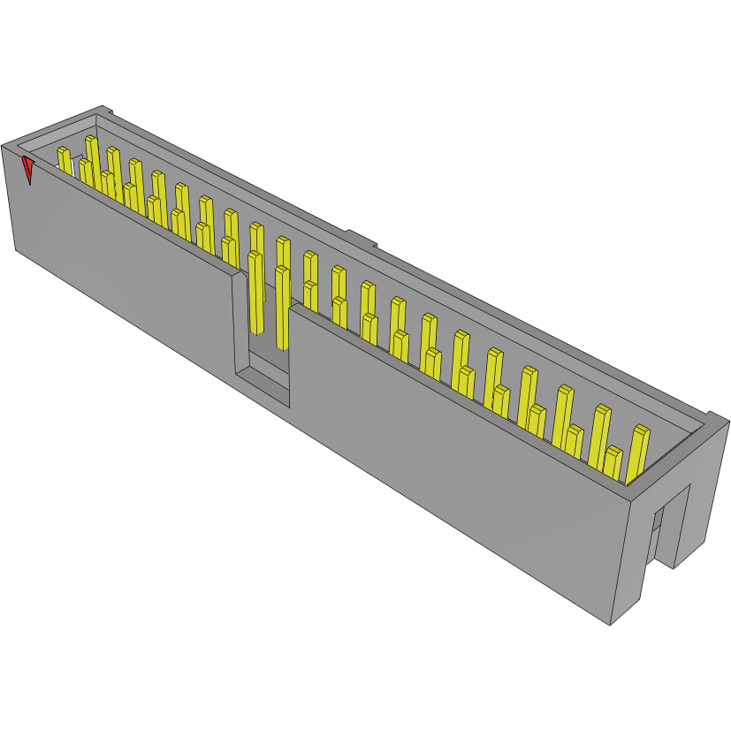Samtec-TSS-120-01-T-D Steckverbinderleisten und Leiterplattenbuchsen Conn Shrouded Header (4 Sides) HDR 40 POS 2.54mm Solder ST Top Entry Thru-Hole Bulk