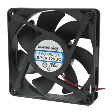 Same Sky (formerly CUI Devices)-CFM-A238-23-10 Gebläse und Lüfter DC Fan Axial Ball Bearing 24V 16V to 27.6V 200.9CFM 61.5dB 120 X 120 X 38mm High Speed