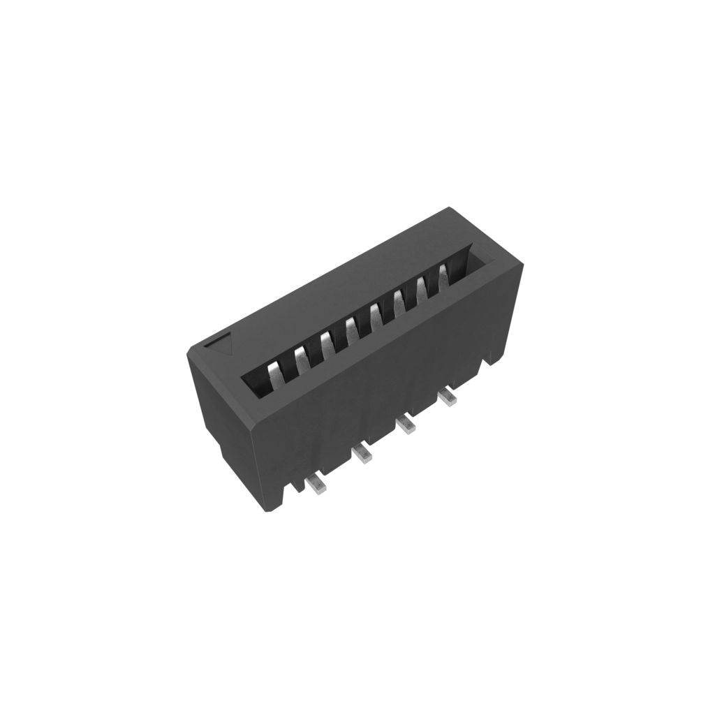 Amphenol Communications Solutions-HFW8S-2STE1HLF Raccordement FCC-FPC 1.00mm Flex Connector, HFW Straight series, 8 Position, Top Entry Surface Mount, Tin plating, Non-ZIF, Halogen-free
