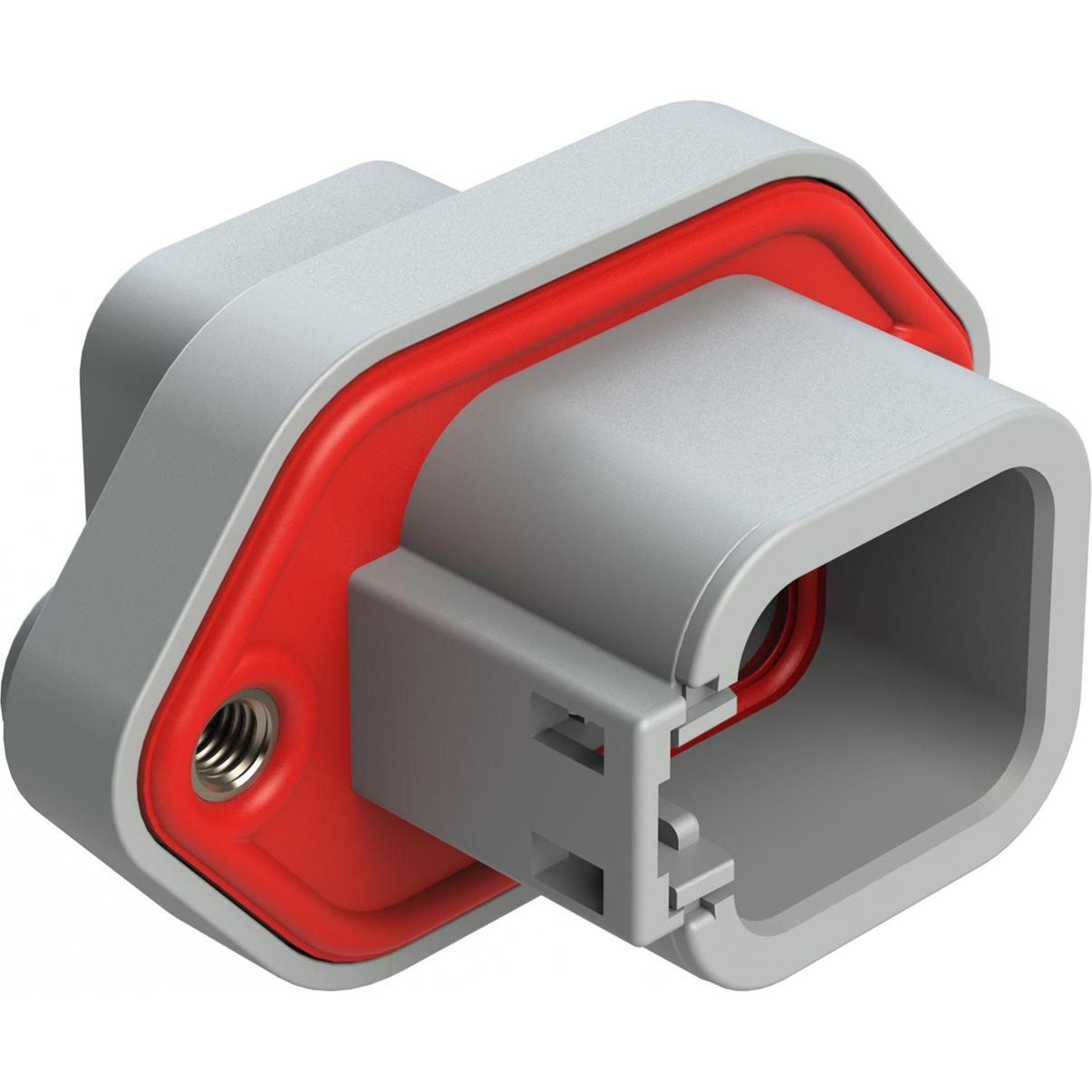 Amphenol-ATP04-6P-PM06 Carcaza de cables discretos de conector Conn Housing RCP 6 POS Crimp ST Panel Mount Gray