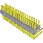 Conn Unshrouded Header HDR 40 POS 1.27mm Solder RA Side Entry Thru-Hole Tube