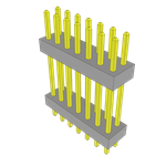 Conn Board Stacker HDR 14 POS 2mm Solder ST Top Entry Thru-Hole Bulk