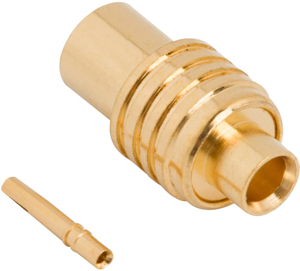 Amphenol RF-919-114J-51SX Connettore RF Conn MCX 0Hz to 6GHz 50Ohm Solder ST Cable Mount RCP Gold