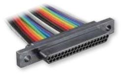 Glenair-MWDL-9P-4K5-6S Steckverbinder, D-Sub Conn Insulated Wire 0.152m 24AWG Micro D-Subminiature 9 POS PIN Crimp