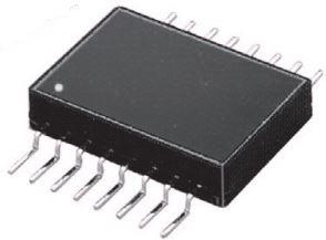 iNRCORE, LLC-DGL1553-45 Impulswandler Pulse Transformer 1CT:2.5CT/1CT:1.79CT 100Vrms 1Ohm Prim. DCR 3.5Ohm Sec. DCR 16 Terminal Gull Wing SMD