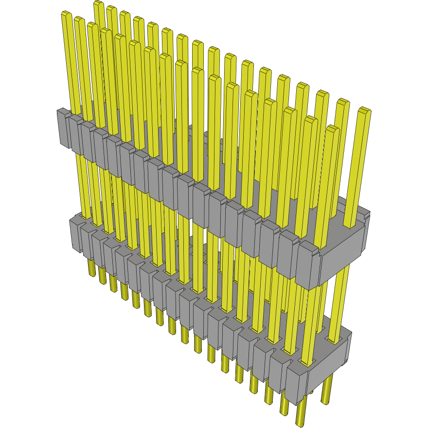 Samtec-HDWM-17-60-S-D-450 Connector Headers and PCB Receptacles Conn Board Stacker HDR 34 POS 1.27mm Solder ST Thru-Hole Tube