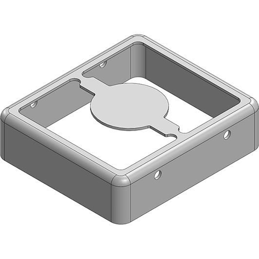 Masach Tech-MS207-10F null 20.7 x 18.2 x 5.5mm Two-piece Drawn-Seamless RF Shield/EMI Shield FRAME (CRS)