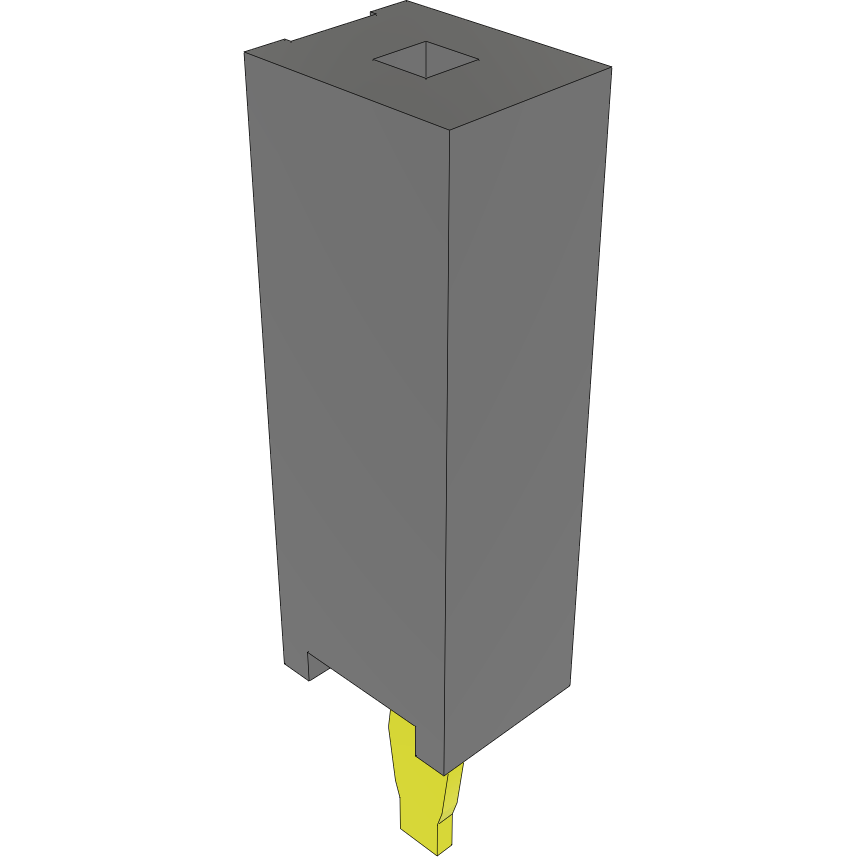 Samtec-PHT-101-01-L-S Steckverbinderleisten und Leiterplattenbuchsen Conn Unshrouded Header HDR 1 POS Press Fit ST Top Entry Thru-Hole Bulk