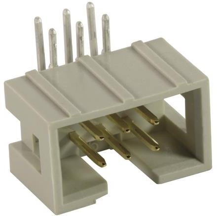 HARTING-09185167323 Steckverbinderleisten und Leiterplattenbuchsen Conn Shrouded Header (4 Sides) HDR 16 POS 2.54mm Solder RA Side Entry Thru-Hole Standard