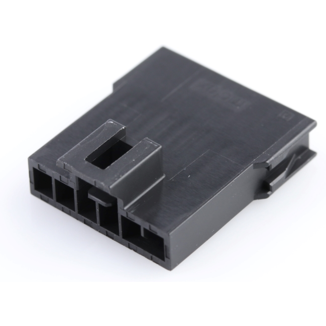 Molex-2002771106 Connector Discrete Wire Housing Conn Housing PL 6 POS 2.5mm Crimp ST Cable Mount Black Nano-Fit Bag