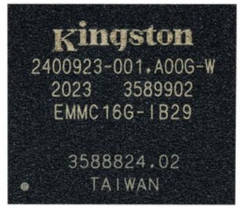 Kingston Technology-EMMC16G-IB29-70H01 Flash Managed NAND Flash Serial e-MMC 3.3V 128G-bit 128G/32G/16G x 1/4-bit/8-bit 153-Pin FBGA