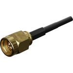 Conn SMA 18GHz 50Ohm Crimp ST Cable Mount PL Gold Tray