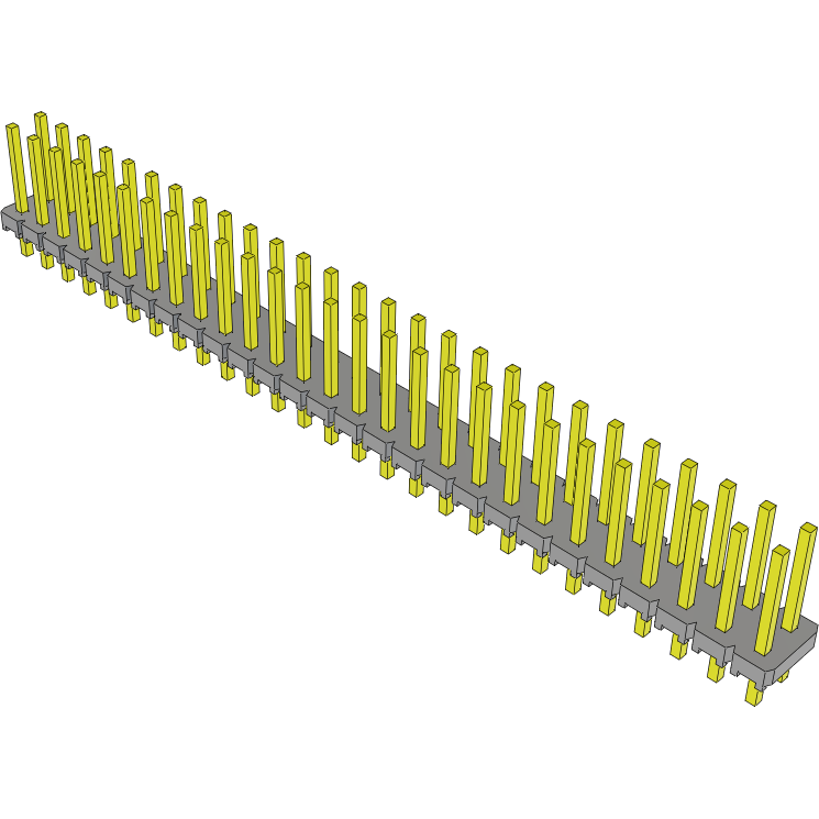 Samtec-MTLW-127-07-G-D-280 Steckverbinderleisten und Leiterplattenbuchsen Conn Unshrouded Header HDR 54 POS 2.54mm Solder ST Top Entry Thru-Hole Bulk