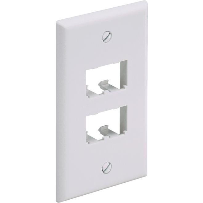 Panduit-CFP4IW Connector Accessories Connector Accessories Faceplate Straight Plastic Off White