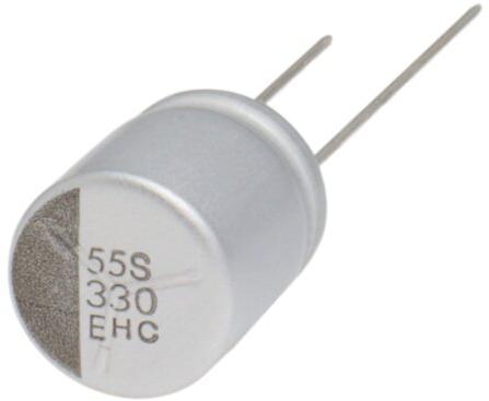 United Chemi Con-HHSC500ELL121MJC5S Aluminium-Polymer-Kondensator Cap Aluminum Polymer Hybrid 120uF 50VDC 20%( 10 X 12.5mm) Radial 5mm 0.019 Ohm 2.1A 4000h 125°C Bulk Automotive AEC-Q200