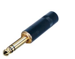 Neutrik Group-NYS228BG Steckverbinder für Audio und Video Conn 1/4" Phone Plug PL 3 POS ST Cable Mount 1 Port