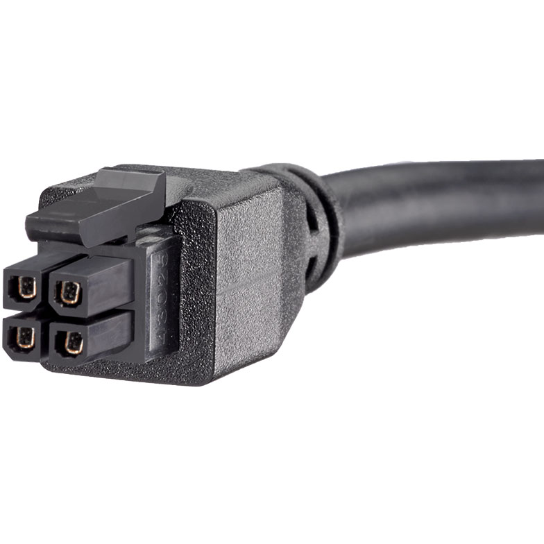 Molex-2451320410 Cable Assembly AC Power Cable Assembly 0.93m Micro-Fit to Micro-Fit 4 to 4 POS F-F Crimp-Crimp 20AWG