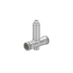 Conn 7/16 Adapter 806MHz to 2500MHz 50Ohm T Style F/F Silver