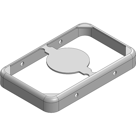 Masach Tech-MS233-20F null 23.3 x 14.5 x 3mm Two-piece Drawn-Seamless RF Shield/EMI Shield FRAME (CRS)