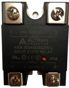 Altran Magnetics, Inc-ASR-SI240D25ZW-LQ Relè a stato solido Relay SSR 25mA 32V DC-IN 25A 280V AC-OUT 4-Pin