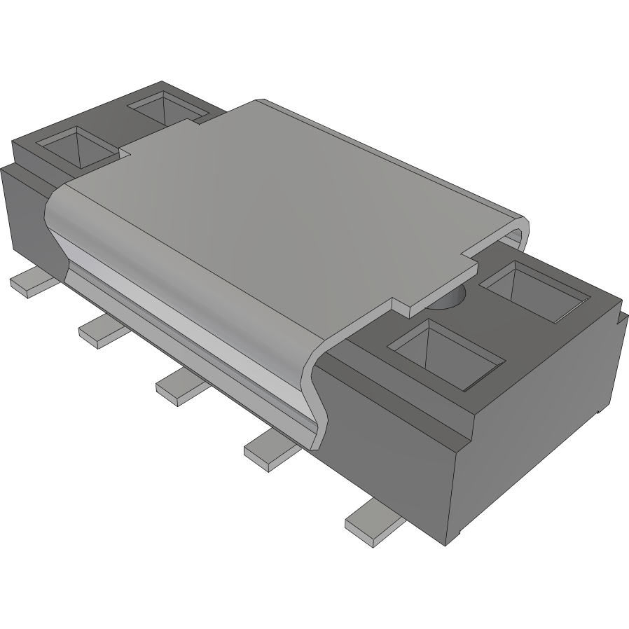 Samtec-CLT-105-02-F-D-BE-A-P Embases de raccordement et réceptacles PCB Conn Socket Strip SKT 10 POS 2mm Solder ST Bottom Entry SMD TIGER CLAW™ Tube