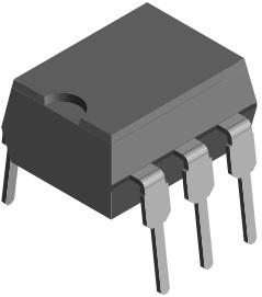 Vishay-VO3052-X019T Fotoacopladores de salida SCR y triac Triac AC-OUT 1-CH 600V 6-Pin PDIP SMD T/R